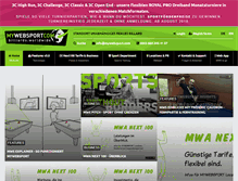 Tablet Screenshot of mywebsport.com